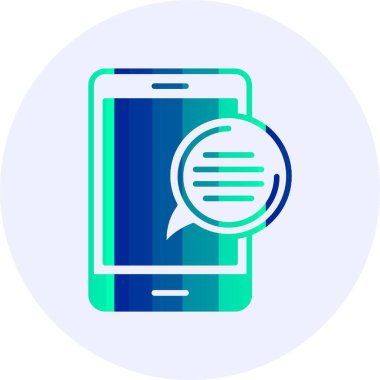  İleti web simgesi, basit vektör illüstrasyonu 