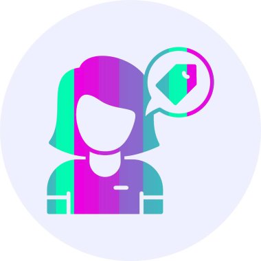  Etiketlenmiş ağ simgesi, basit vektör illüstrasyonu