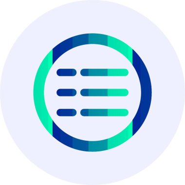  Menü web simgesi, basit vektör illüstrasyonu