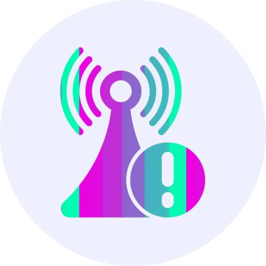 Bağlantı kaybedilmiş web simgesi, basit vektör illüstrasyonu