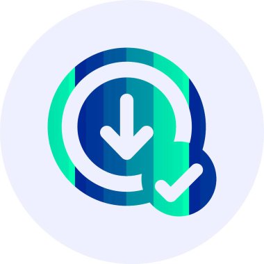 vektör çizim Download ok simgesi 