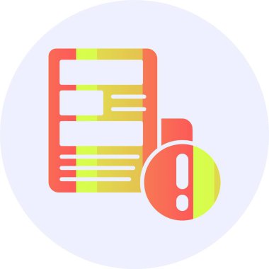 Haber web simgesi tasarımı vektör çizimi