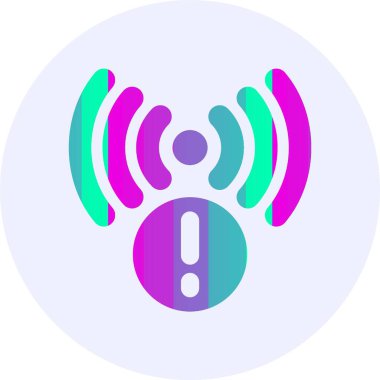  Sinyal ağ simgesi, basit vektör illüstrasyonu