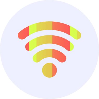 Wifi Sinyal Ağı vektör illüstrasyonu