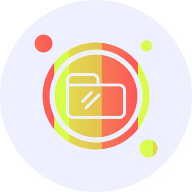 klasör düğmesi simgesi, vektör çizim