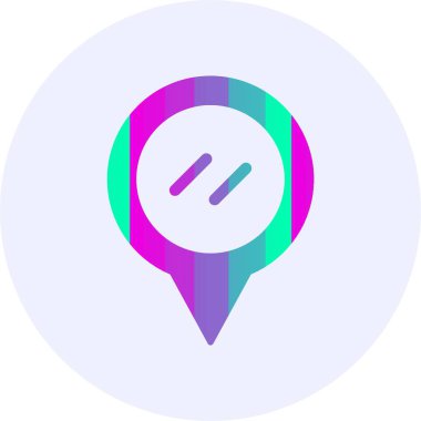 Konum pin web simgesi vektör illüstrasyonu