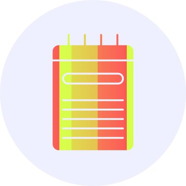 Yazı tahtası. Web simgesi vektör illüstrasyonu                            