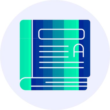 Thesaurus. Web simgesi vektör illüstrasyonu                            