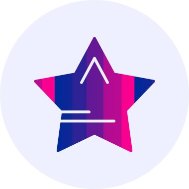 Yıldız mobil simgesi, vektör illüstrasyonu