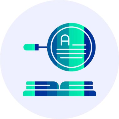 Kavrama simgesi, vektör illüstrasyonu okunuyor 