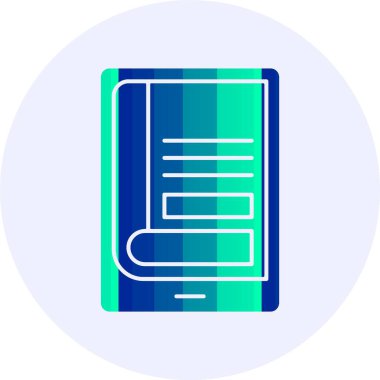 Dijital kitap kapağı ağ vektör illüstrasyonuName 