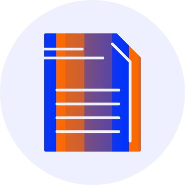 Belge. Web simgesi basit illüstrasyon 