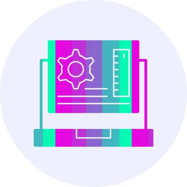 Uygulama Geliştirme. Web simgesi vektör illüstrasyonu                            