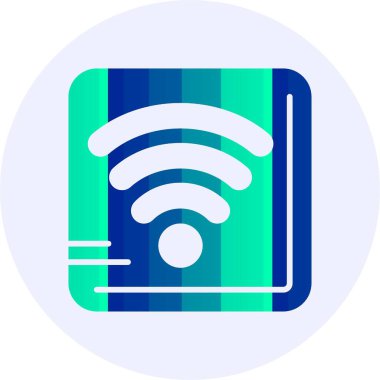 wi-fi web simgesi vektör çizimi 