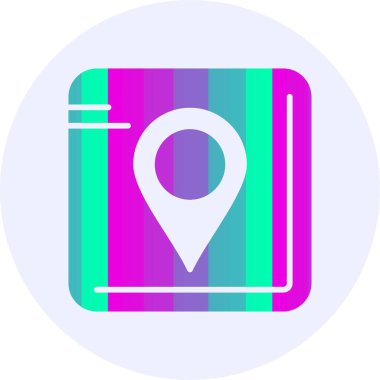 gps. Web simgesi basit illüstrasyon