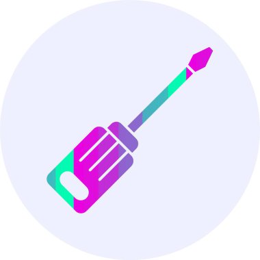 Tornavida. Web simgesi basit illüstrasyon