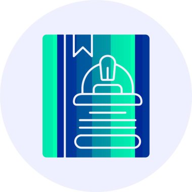 Çalışma Kanunu simgesi, vektör illüstrasyonu