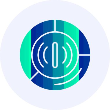 Veri kullanımı web simgesi, basit vektör illüstrasyonu