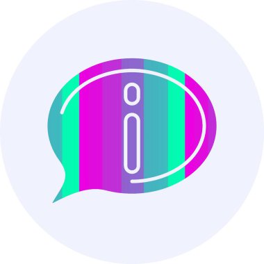 Bilgi. Web simgesi basit illüstrasyon