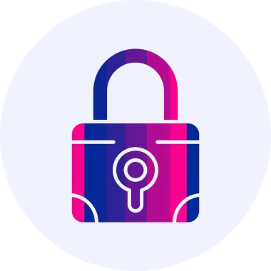 Kilit ağ simgesi. Vektör illüstrasyonu