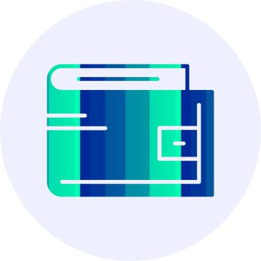 m-cüzdan web simge vektör çizim 