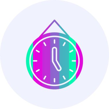 Saat. Web simgesi basit illüstrasyon