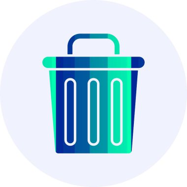 Çöp web simgesi, vektör çizim              