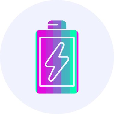 Batarya tasarrufu web simgesi, vektör illüstrasyonu              