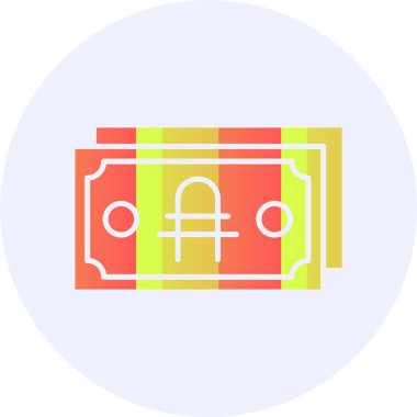  Arjantin Pezosu web simgesi vektör illüstrasyonu