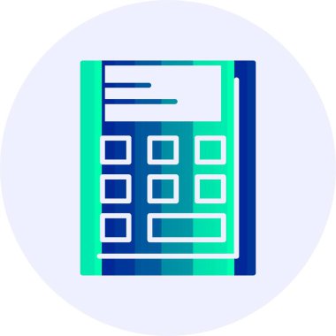 Hesap makinesi. Web simgesi basit tasarım 