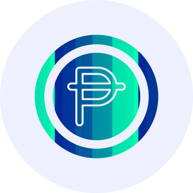 İspanya peseta Sembol vektör illüstrasyonu