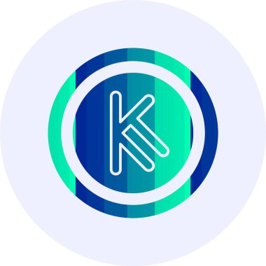 Kenya Şilin Sembol vektör illüstrasyonu