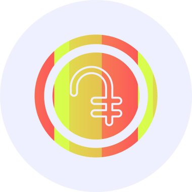  Ermeni Dram web simgesi vektör illüstrasyonu