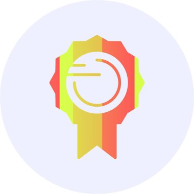 Web simgesi, vektör çizim madalya              