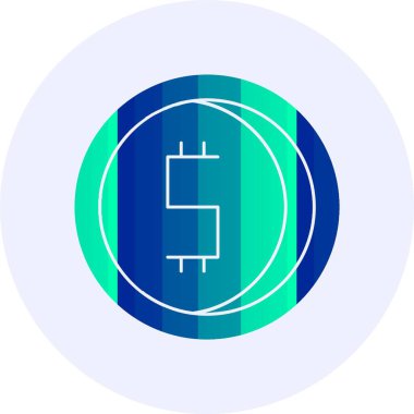 Dolar işareti vektör illüstrasyonuName 