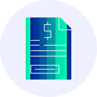 Belge. Web simgesi basit illüstrasyon 