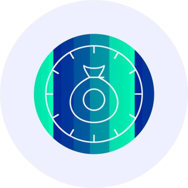 Saat. Web simgesi basit illüstrasyon