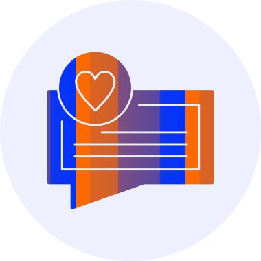 Geribildirim web simgesi, basit vektör illüstrasyonu