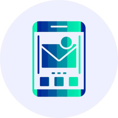 Mektup. Web simgesi basit illüstrasyon