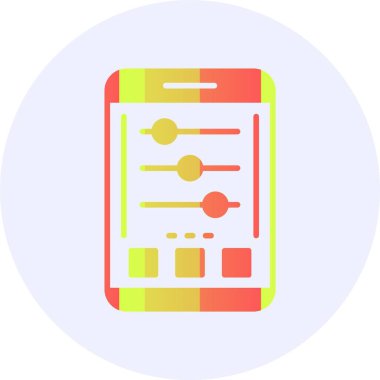 Ayarlar. Web simgesi basit illüstrasyon