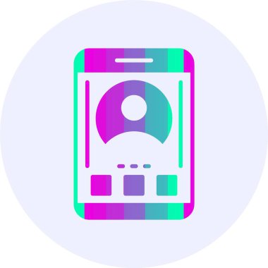 Profil simgesinin vektör illüstrasyonu