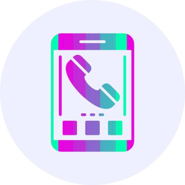 - Telefon. Web simgesi basit illüstrasyon