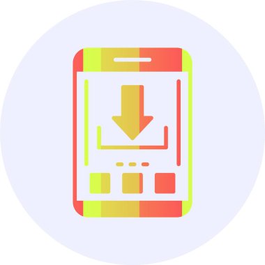 vektör çizim Download ok simgesi 