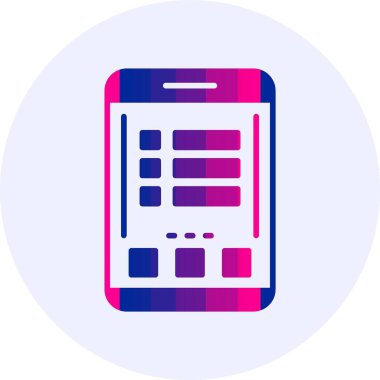 Menü. Web simgesi basit illüstrasyon