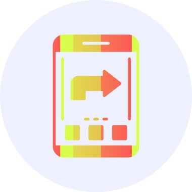 İleri. Web simgesi basit illüstrasyon