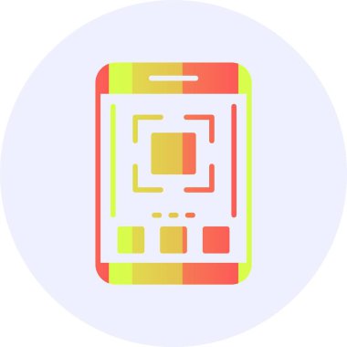 Tam ekran. Web simgesi basit illüstrasyon