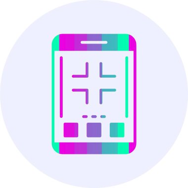 Tam ekran çık. Web simgesi basit illüstrasyon