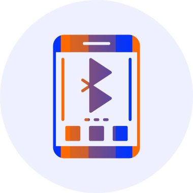 bluetooth. Web simgesi basit illüstrasyon