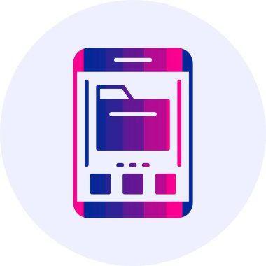 Dosya. Web simgesi basit illüstrasyon