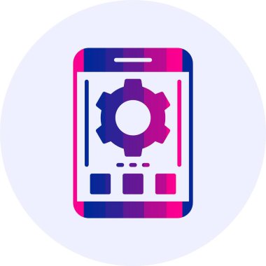 Teçhizat Web simgesi basit illüstrasyon